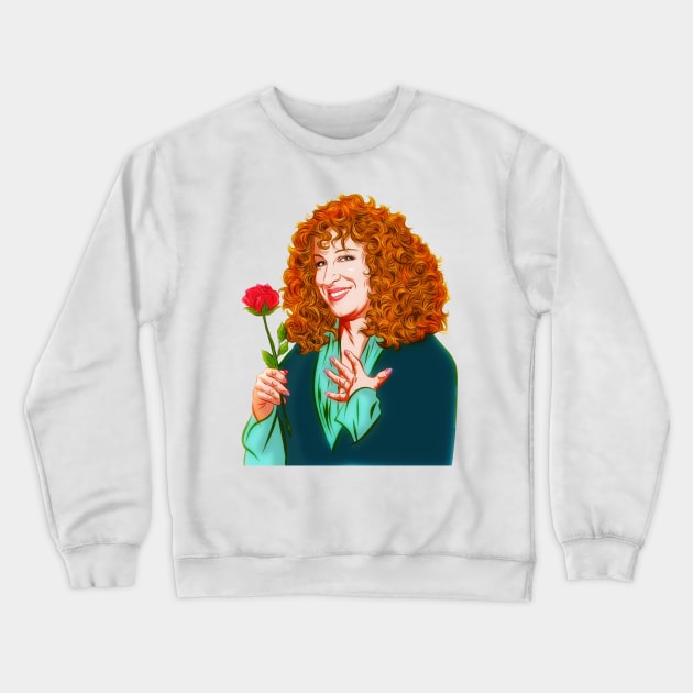 Bette Middler - An illustration by Paul Cemmick Crewneck Sweatshirt by PLAYDIGITAL2020